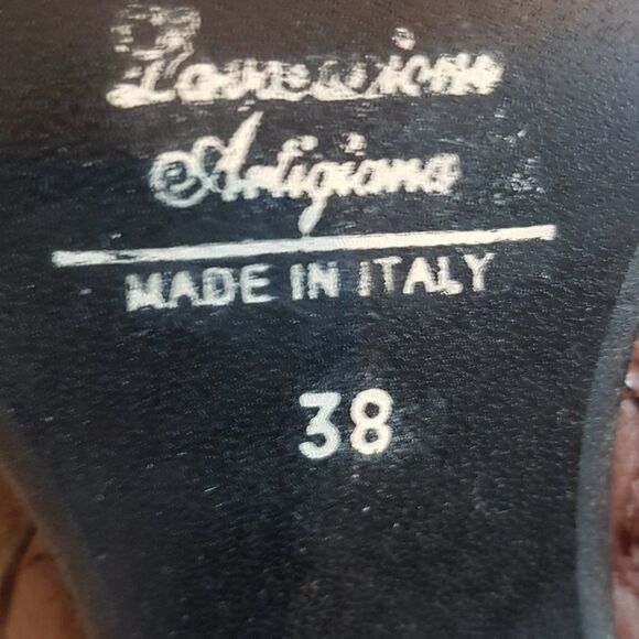 🦋Lavorazione Artigiana🦋 HANDMADE in  Italy Womens Leather Boots Size 38 - Picture 12 of 15